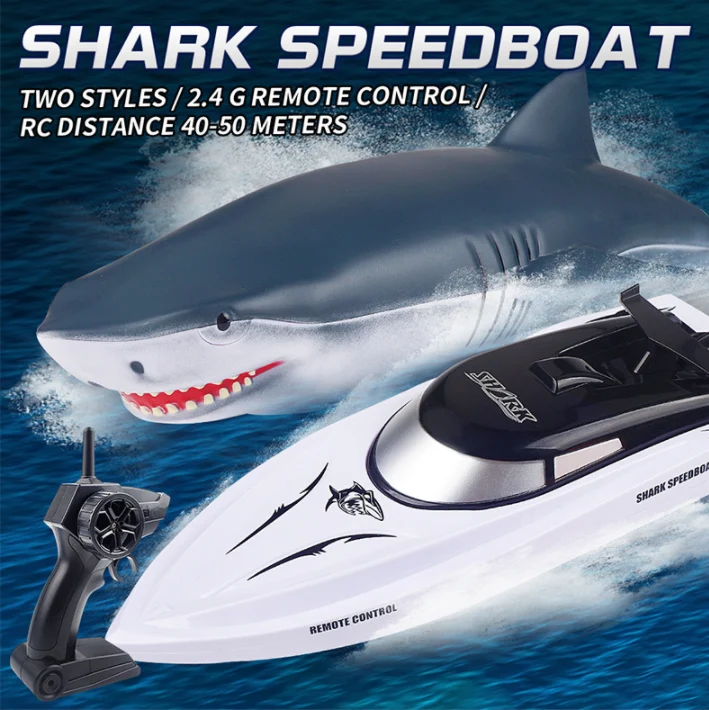2-in-1 Remote Control Shark Boat