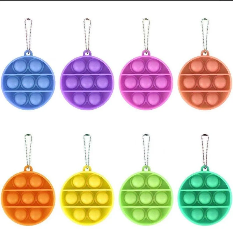 Silicone Bubble Pop Keychains