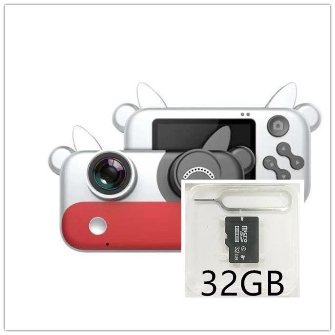 Children's 3D Cow Face Digital Camera