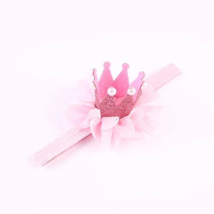 Princess Crown Flower Headband (Baby)