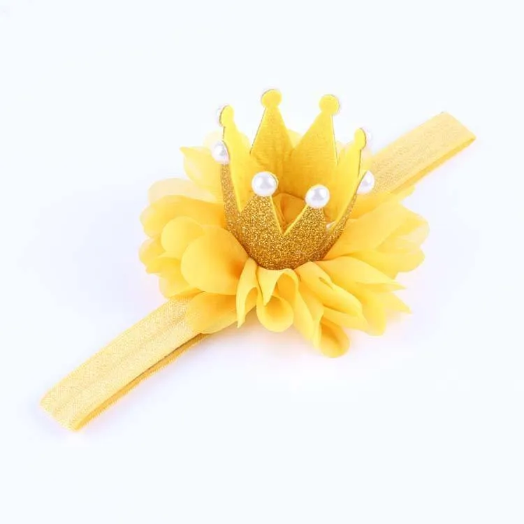 Princess Crown Flower Headband (Baby)