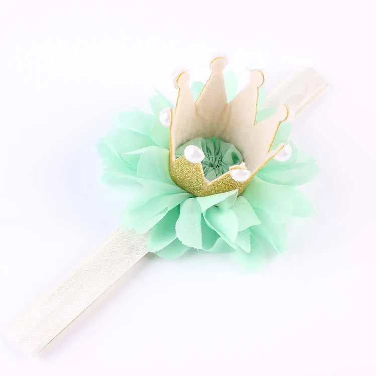 Princess Crown Flower Headband (Baby)
