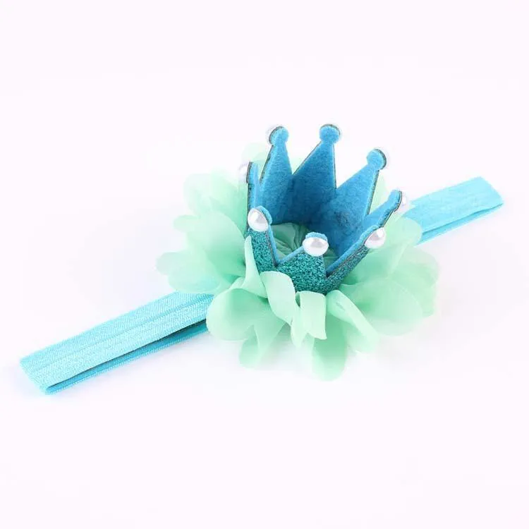 Princess Crown Flower Headband (Baby)