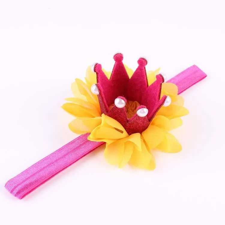 Princess Crown Flower Headband (Baby)