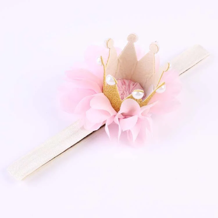 Princess Crown Flower Headband (Baby)