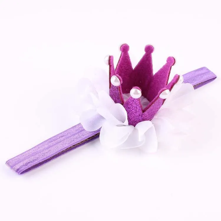 Princess Crown Flower Headband (Baby)