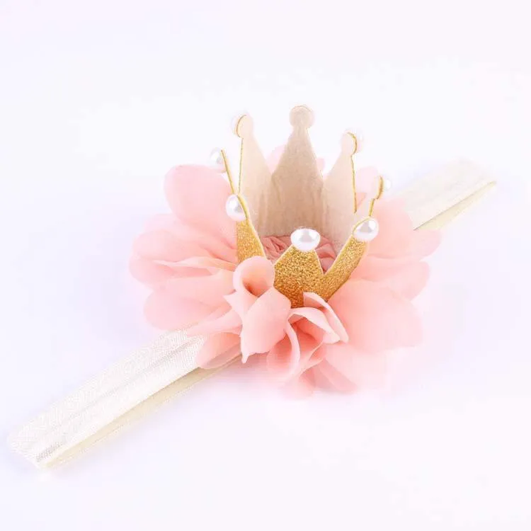 Princess Crown Flower Headband (Baby)