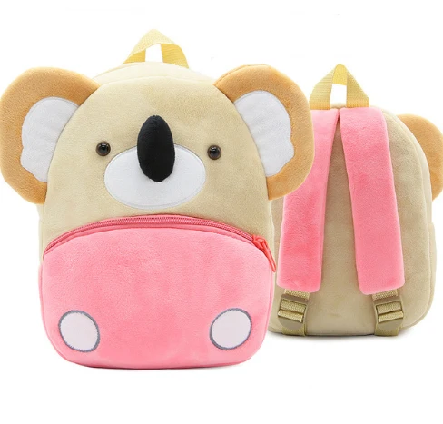 Plush Cartoon Animal Backpack (Toddler)