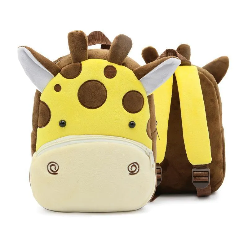 Plush Cartoon Animal Backpack (Toddler)