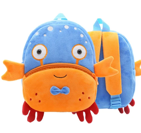 Plush Cartoon Animal Backpack (Toddler)