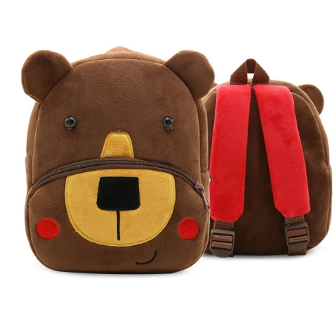 Plush Cartoon Animal Backpack (Toddler)