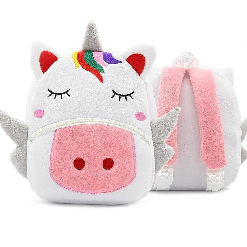 Plush Cartoon Animal Backpack (Toddler)