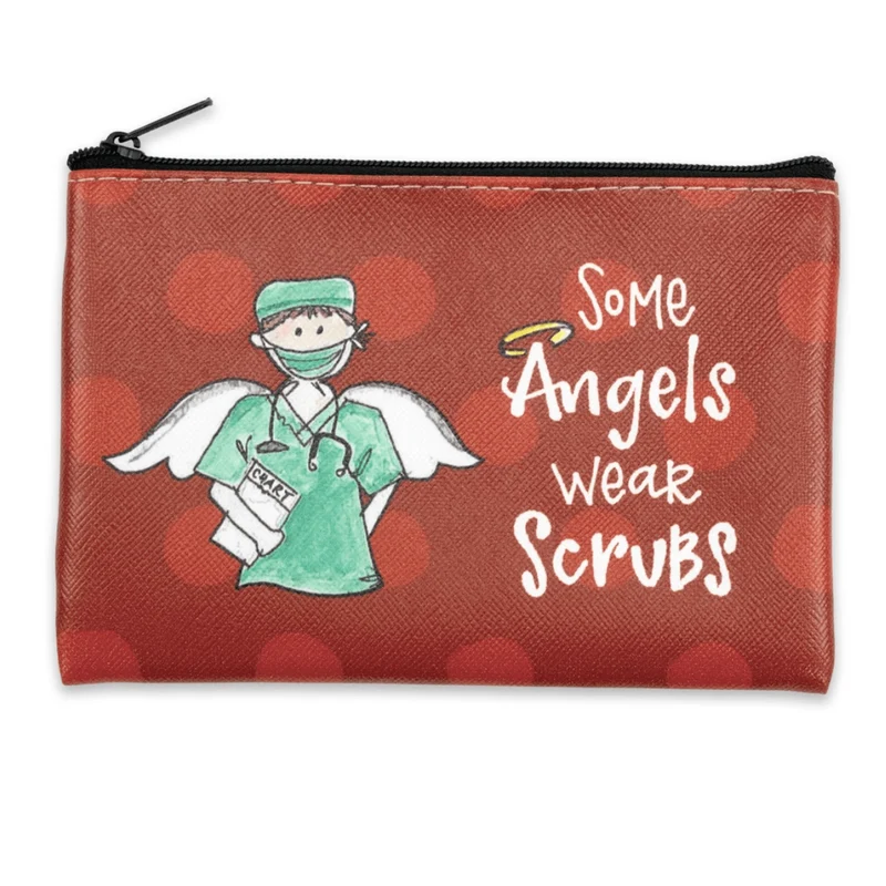 Some Angels Wear Scrubs Coin Purse