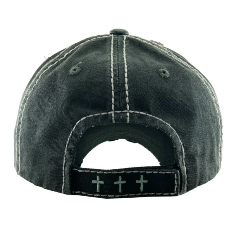Faith Over Everything Vintage Distressed Baseball Caps