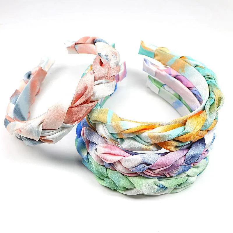 Tie-Dye Braided Headbands