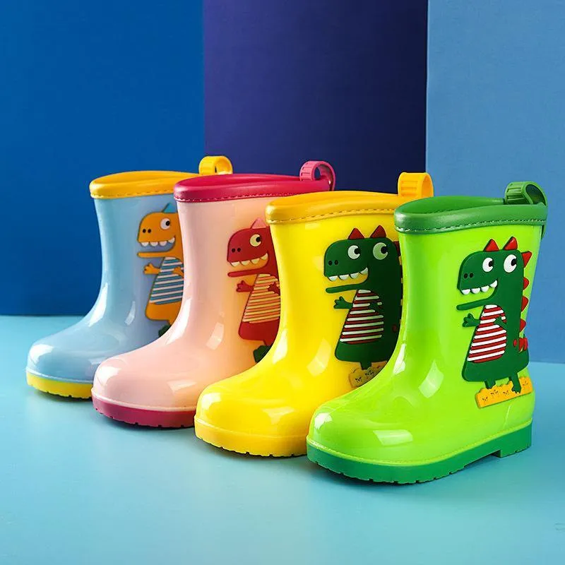 Cartoon Dinosaur Rain Boots (Child)