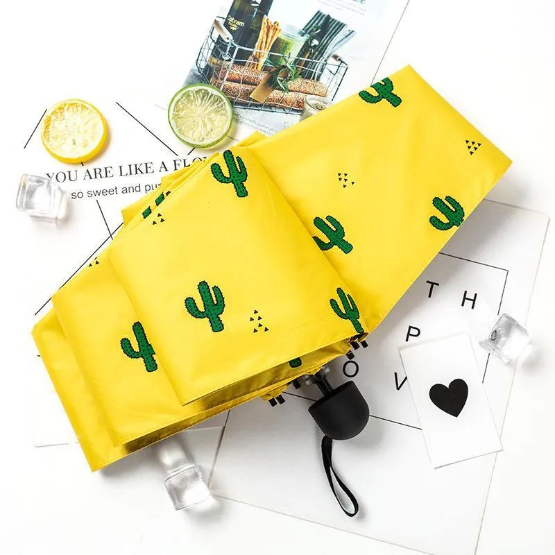 Cactus Print Umbrella