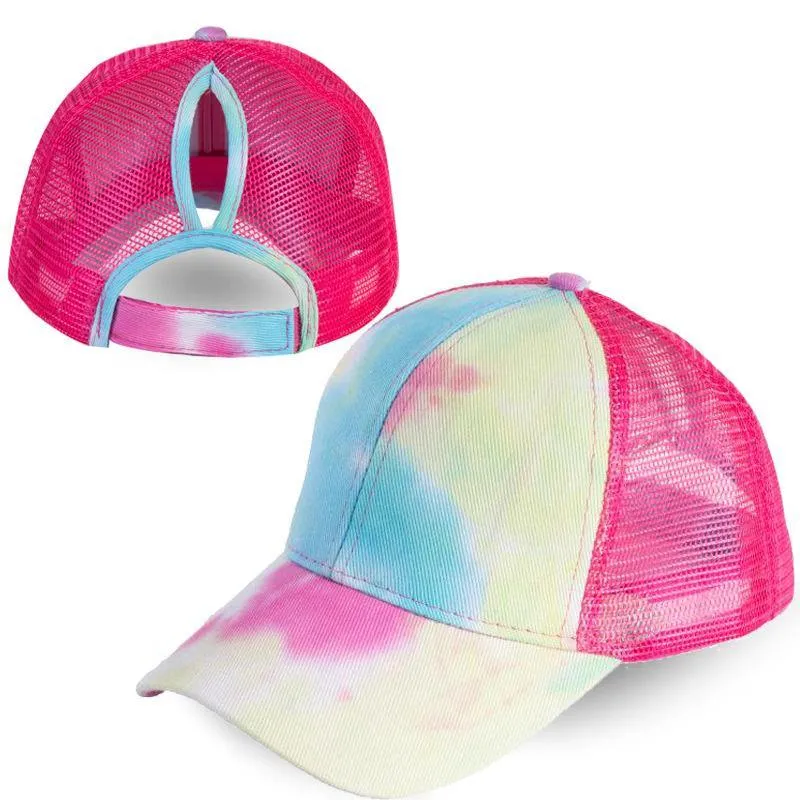 Tie-dye Ponytail Baseball Cap