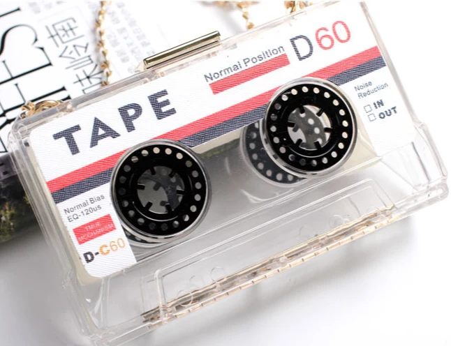Retro Cassette Tape Purse