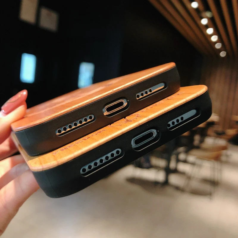 Wooden Etched iPhone Cases