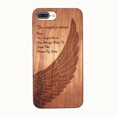 Wooden Etched iPhone Cases