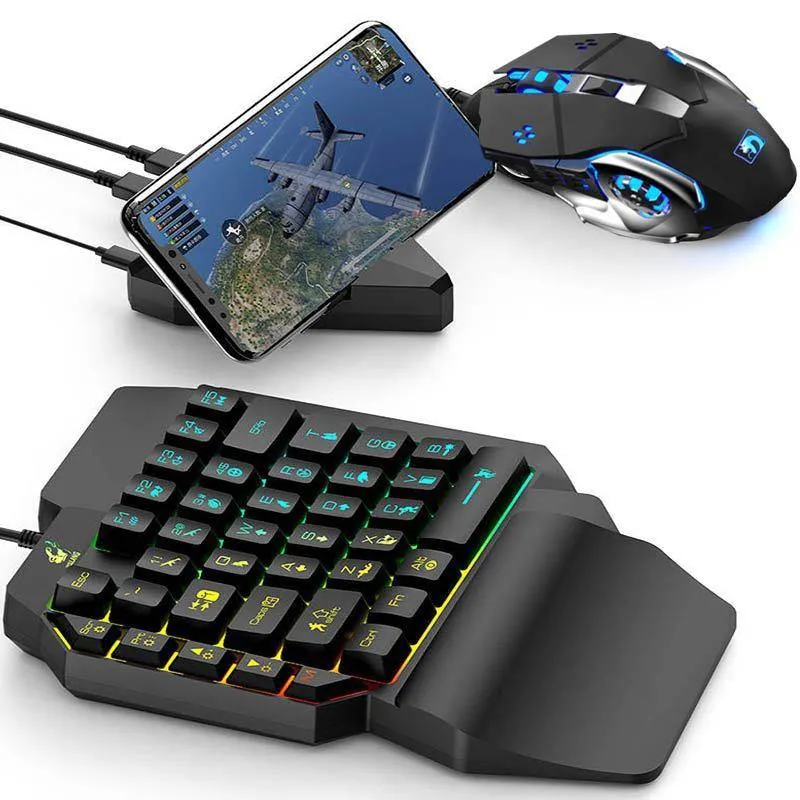 Mobile Gaming Keyboard and Mouse Set