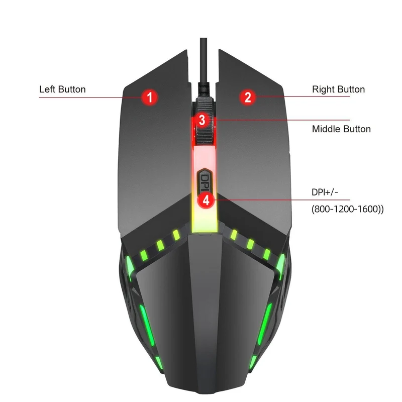 Mobile Gaming Keyboard and Mouse Set