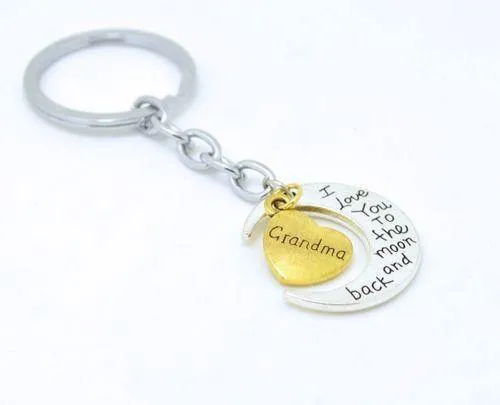 To The Moon and Back Grandma Key Chain