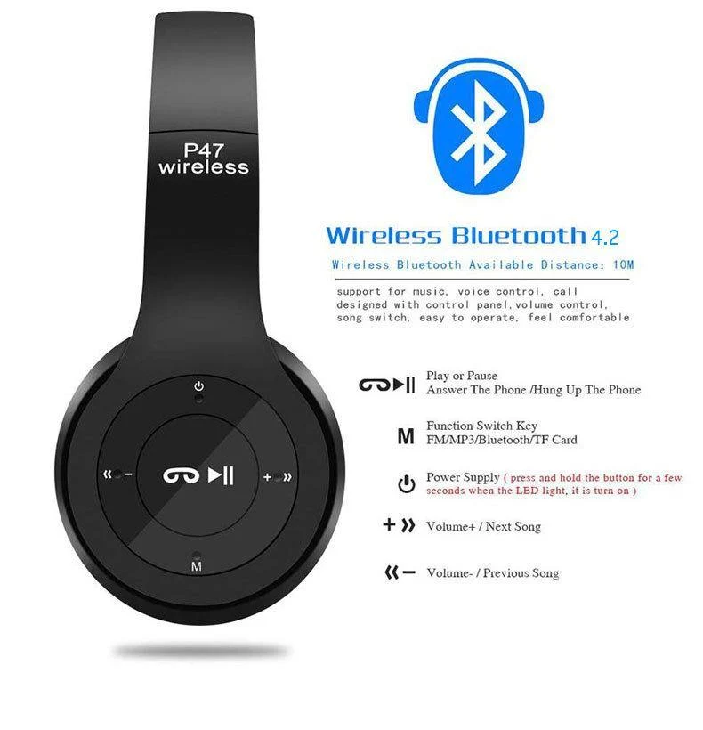 Foldable Bluetooth Headphones