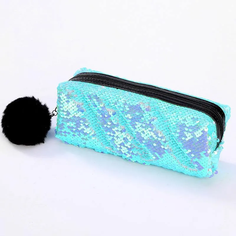 Sequins Color Changing Pencil Cases