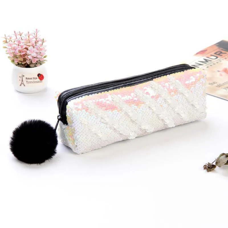 Sequins Color Changing Pencil Cases