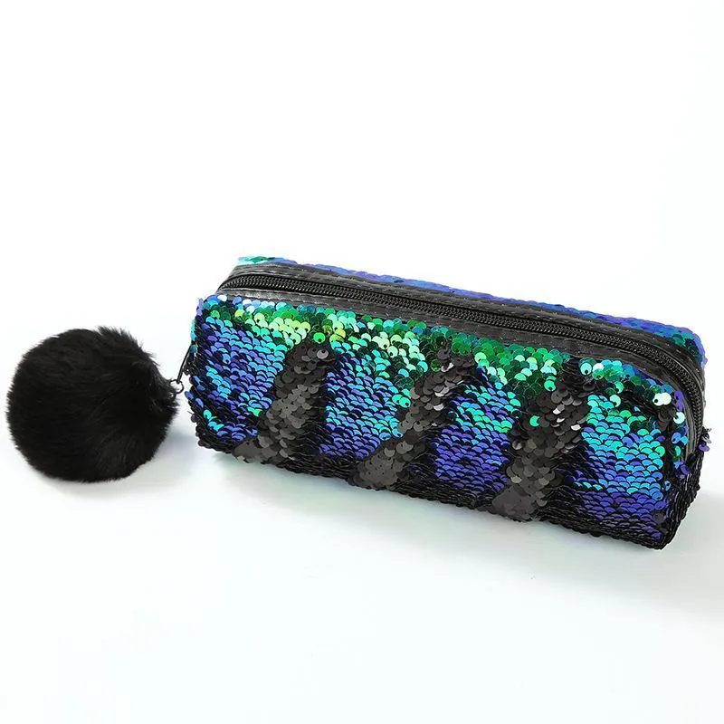Sequins Color Changing Pencil Cases