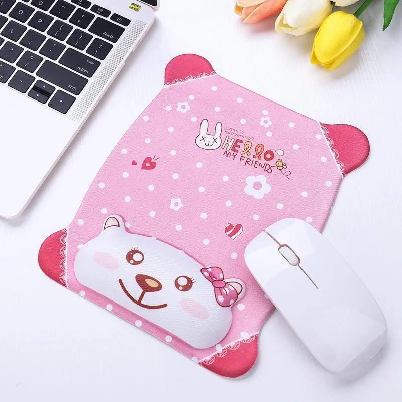 Cartoon Animal Mouse Pads with Wrist Support