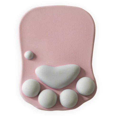Cat Paw Shaped Mouse Pad w/ Wrist Support