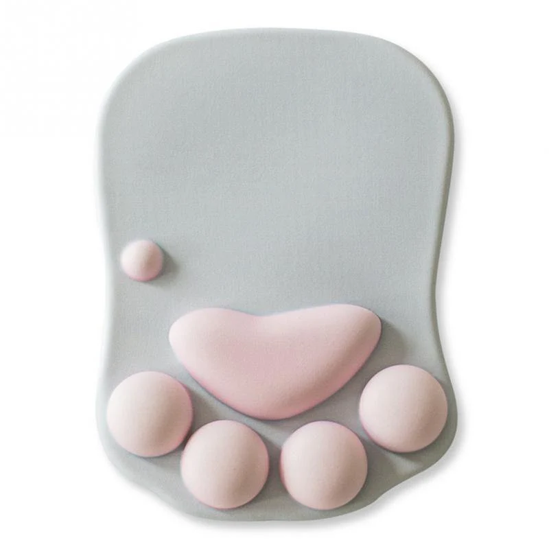 Cat Paw Shaped Mouse Pad w/ Wrist Support