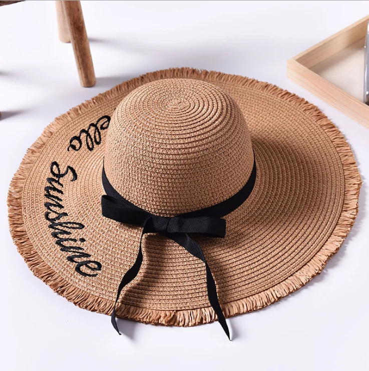 Hello Sunshine Embroidered Sun Hats