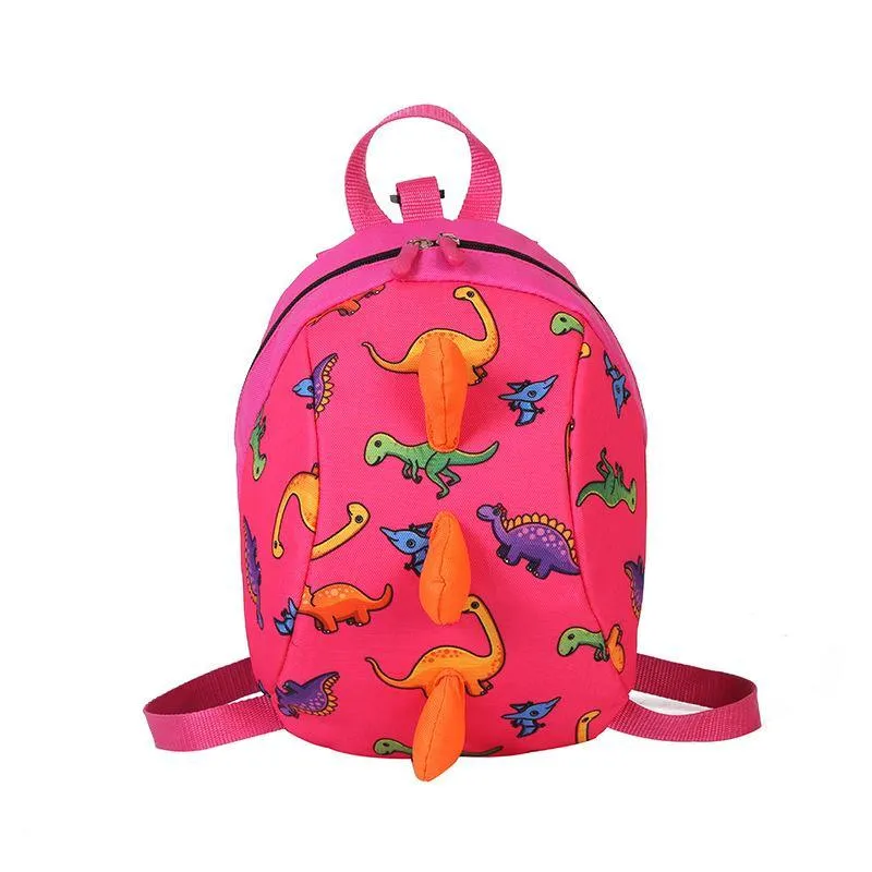 Dinosaur Pattern & 3D Spikes Backpack