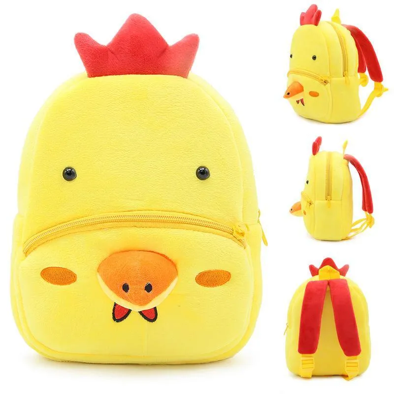 Cartoon Animal Plush 3D Backpacks