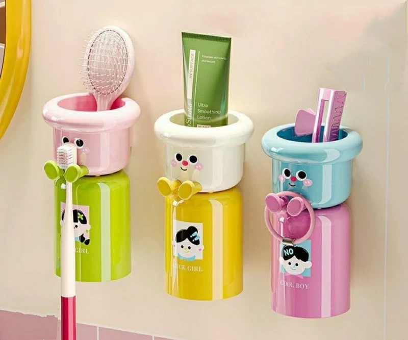 WallMate Toothbrush and Cup Holder