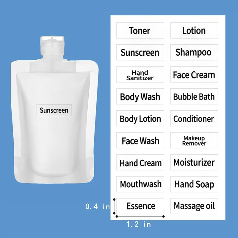 Transparent Refillable Pouch