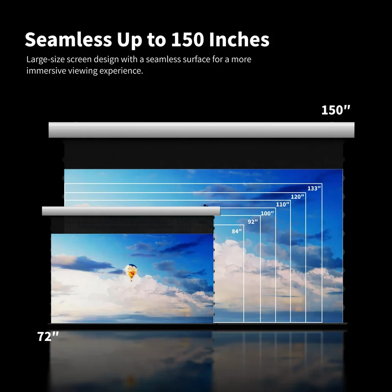 WUPRO Cinema FlowArc CLR Smart Motorized Drop-Down Screen Lenticular UST