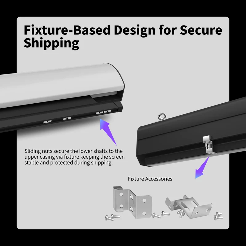 WUPRO Cinema FlowArc CLR Smart Motorized Drop-Down Screen CBSP