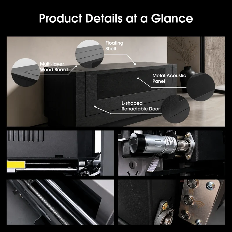 WUPRO Cinema Smart Laser TV Cabinet CineCube for UST projector