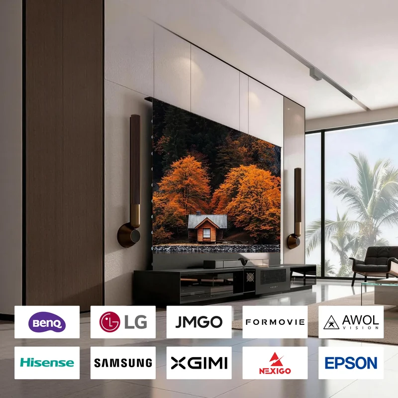 WUPRO Cinema BERLIN Invisible Ultra Short Throw Projector Laser TV Cabinet