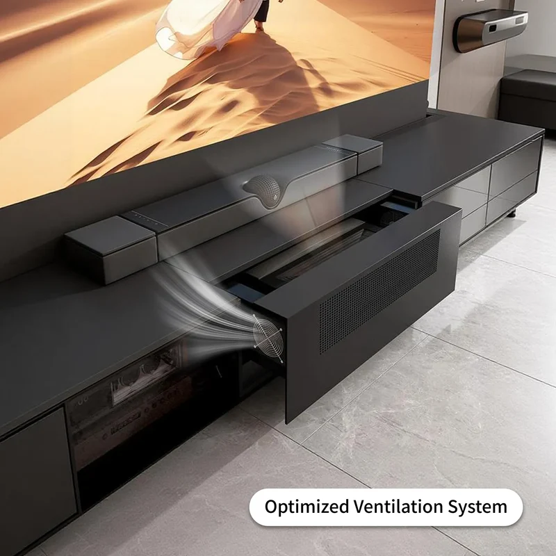 WUPRO Cinema BERLIN Invisible Ultra Short Throw Projector Laser TV Cabinet