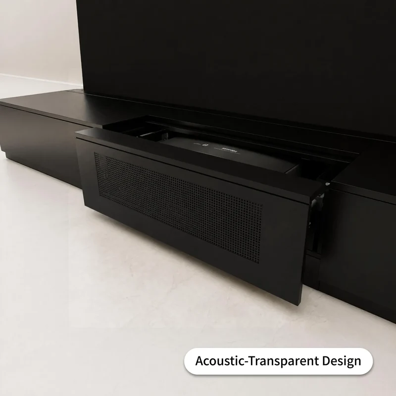 WUPRO Cinema BERLIN Invisible Ultra Short Throw Projector Laser TV Cabinet