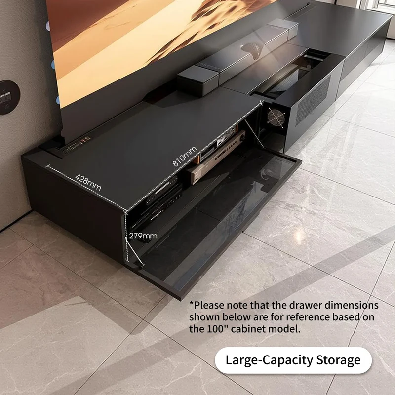 WUPRO Cinema BERLIN Invisible Ultra Short Throw Projector Laser TV Cabinet