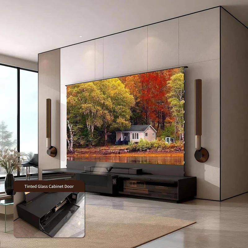 WUPRO Cinema BERLIN Invisible Ultra Short Throw Projector Laser TV Cabinet