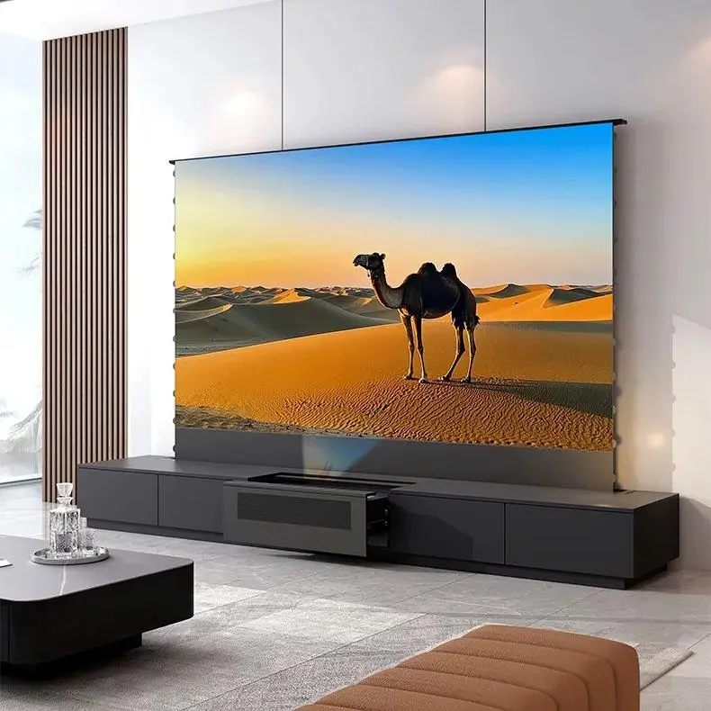 WUPRO Cinema PHANTOM Invisible Ultra Short Throw Projector Laser TV Cabinet