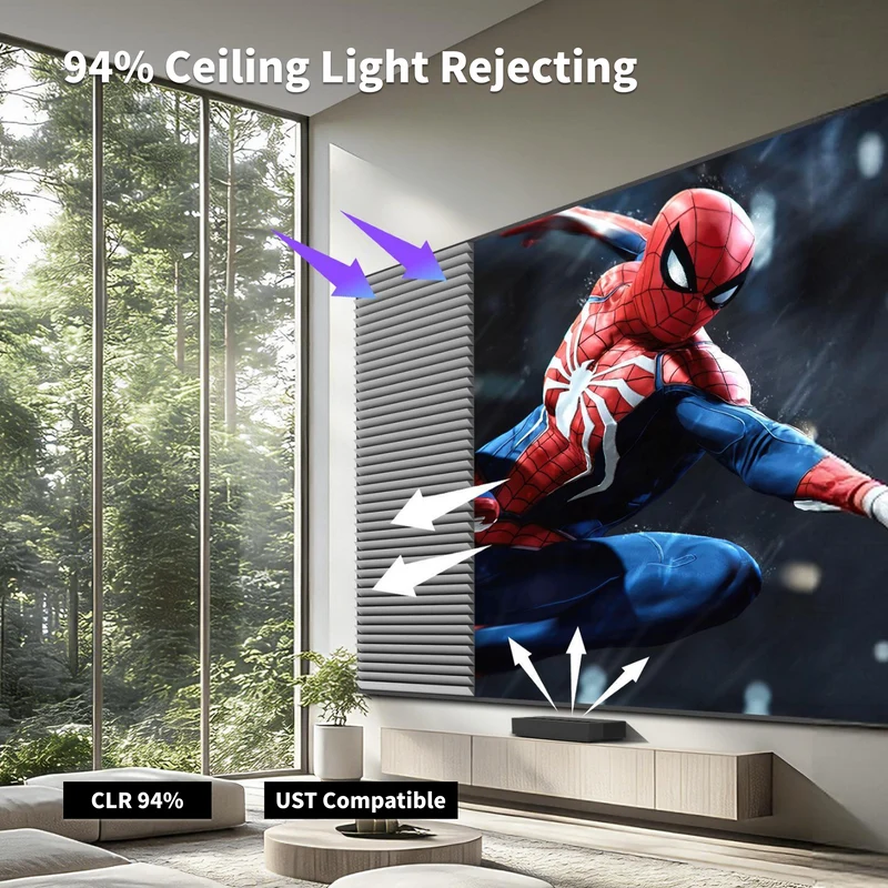 WUPRO Cinema 133 inch Seamless Gallery Series CLR Fixed Frame Screen KBSP